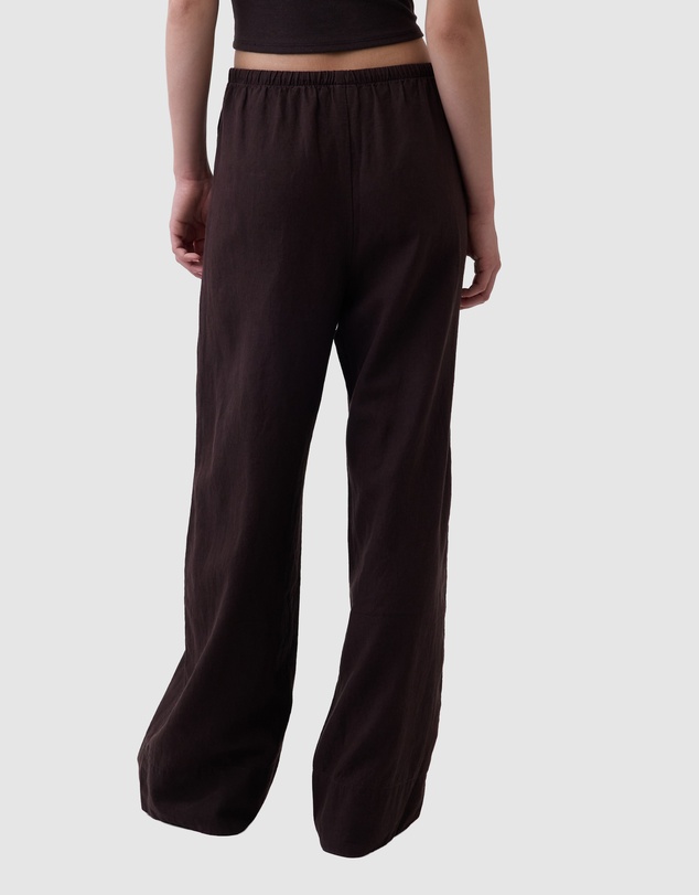 GAP - Linen-Blend Easy Wide-Leg Pants
