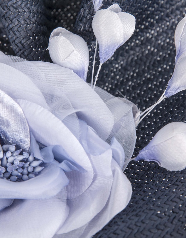 Fillies Collection - Bespoke Sculpted Navy Blue Racing Fascinator