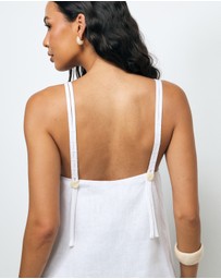 AERE - Pia Linen Top