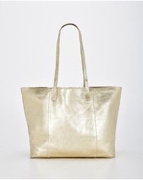 Cobb & Co - Elara Metallic Leather Tote