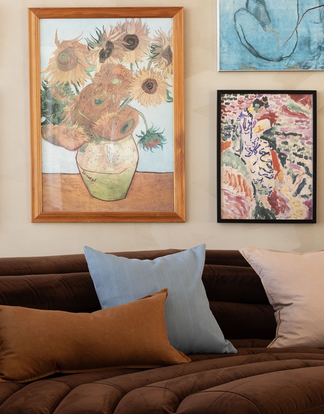 Bambury - Eva Square Cushion Blue