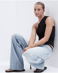 UNISON - Aus Cotton One Shoulder Top