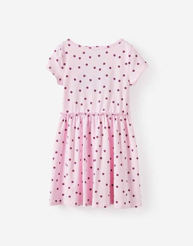 Cotton On Kids - Boat Neck Frill Short Sleeve Dress