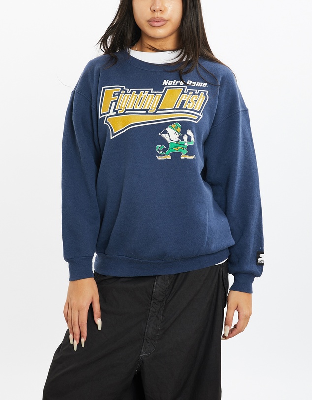 Vintage by The Real Deal - Pre Loved - 90s NCAA Notre Dame Fighting Irish Sweatshirt