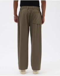 AERE - Organic Cotton Barrel Leg Pants