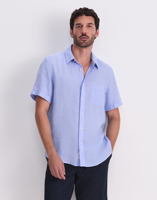 Sportscraft - Short Sleeve Delave Linen Shirt