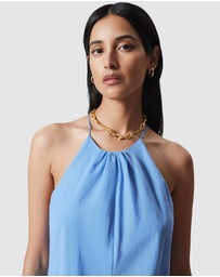 & Other Stories - Sleeveless Halterneck Midi Dress