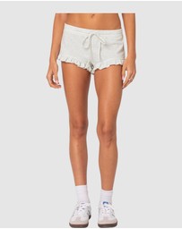 EDIKTED - Randi Ruffled Micro Shorts