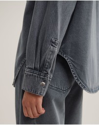 Witchery - Boxy Long Sleeve Denim Shirt