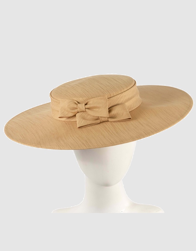Max Alexander - Gold Wide Brim Boater Hat