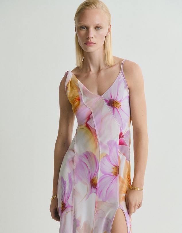 M.N.G - Paula Floral Ruffled Dress