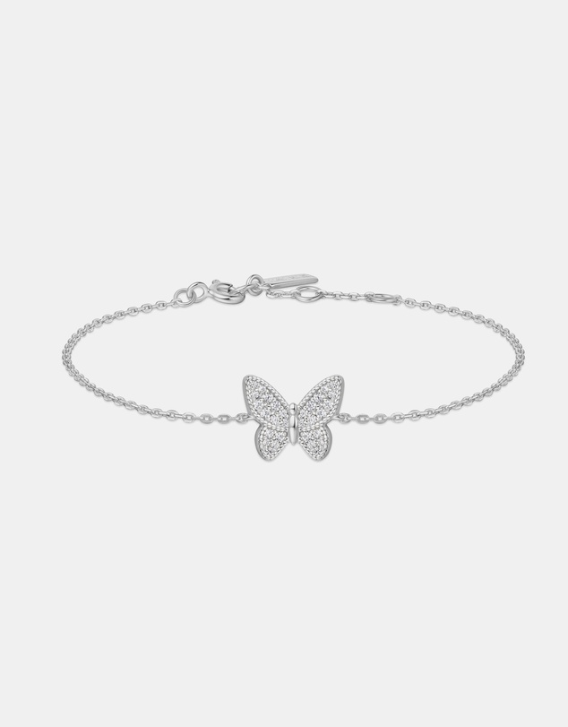 Ania Haie - Silver Butterfly Pave Bracelet