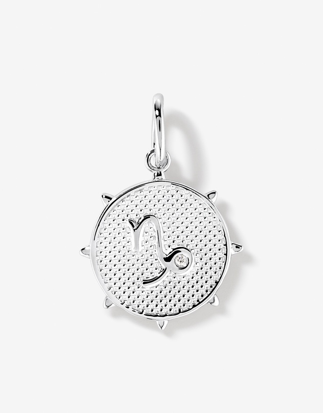 Michael Hill - Diamond Accent Capricorn Zodiac Pendant in Sterling Silver