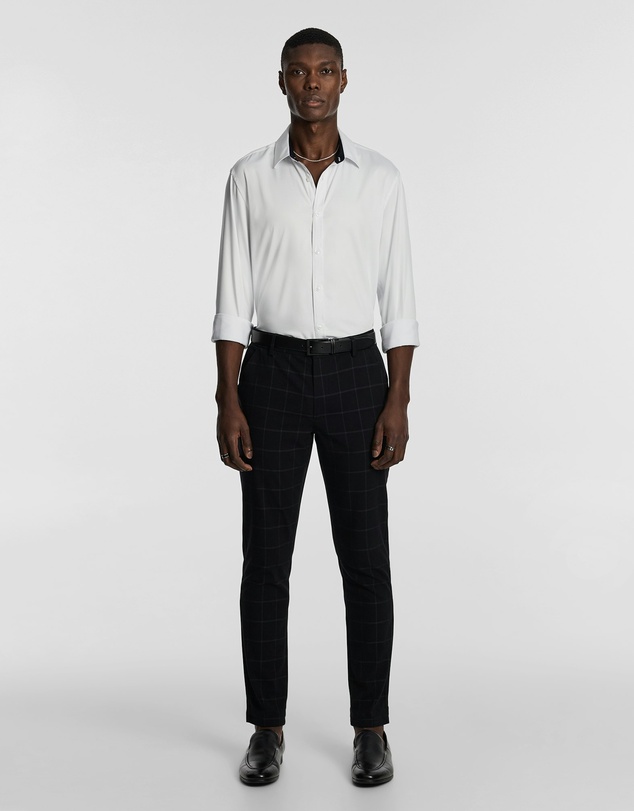 yd. - Loco Check Slim Chino