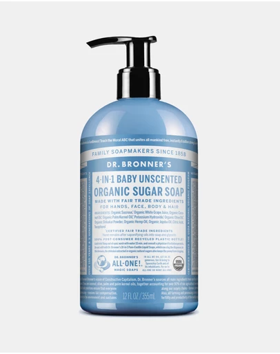Dr Bronner's - Organic Pump Soap Baby Unscented 355ml