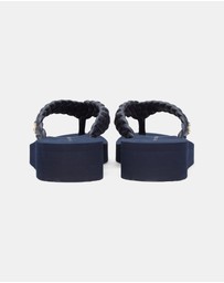 Tommy Hilfiger - Riri TH Wedge Cornrow Beach Sandals - Women's
