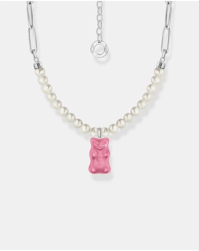 THOMAS SABO - HARIBO Pink Bear Pearl Necklace