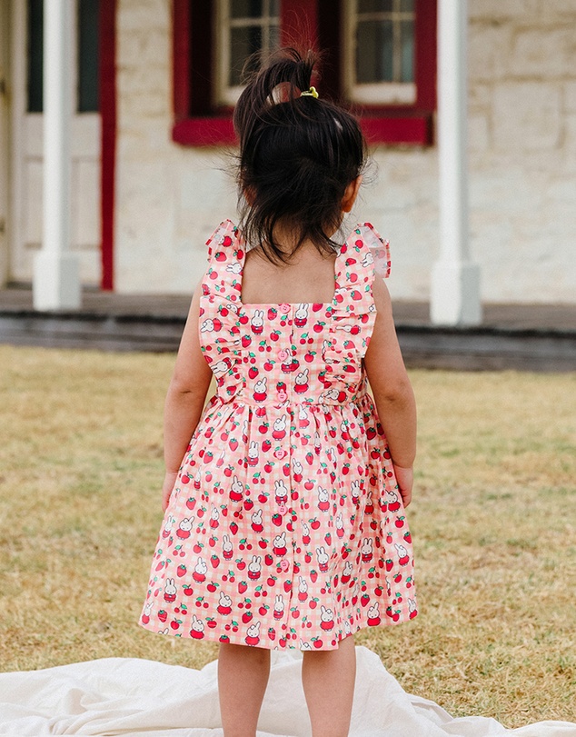 Kynd Baby - Miffy Smock Dress in Berry Check