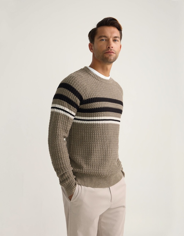 Oxford - Benji Stripe Cotton Knit