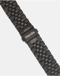 Friendie - Stainless Steel Link Bracelet Band - The Perth - Apple Watch Compatible