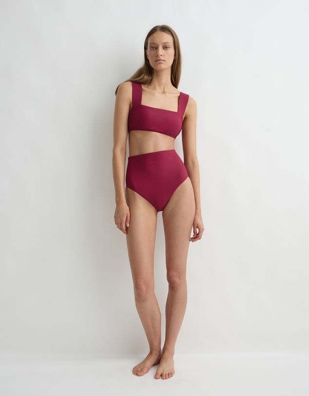 BONDI BORN - Elle Bikini Top - Mulberrry (Sculpteur®)