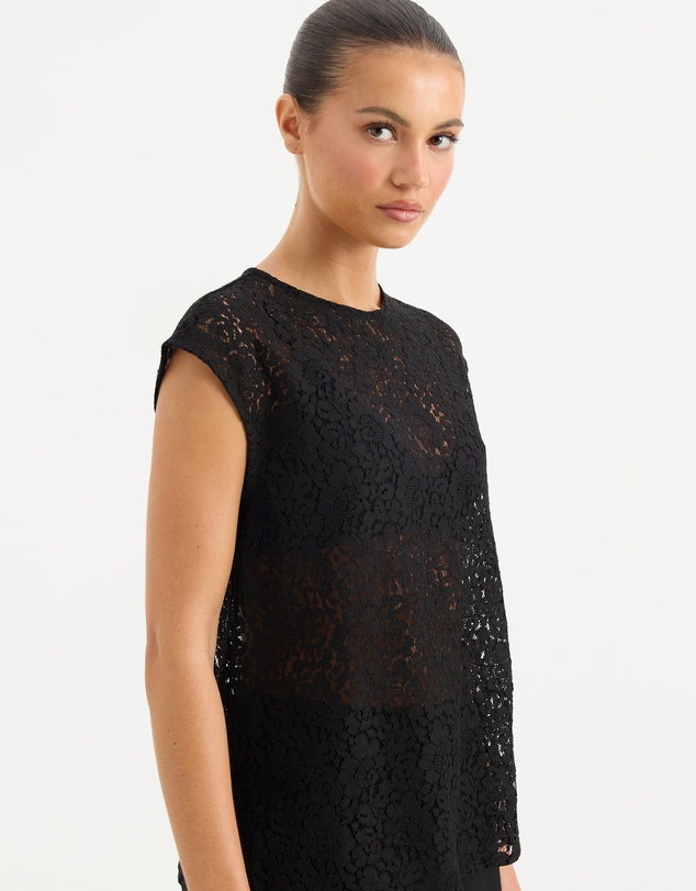 Calli - Alma Sheer Lace Tank