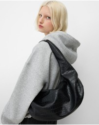 Bershka - Leather Effect Maxi Bag