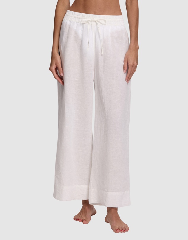 Polo Ralph Lauren - Smocked Cotton & Linen Beach Pant Cover Up