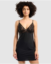 Billet Doux - Divine Envie Sustainable Chemise Nightdress with Lace