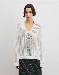 Country Road - Australian Good Earth Cotton Long Sleeve Tape Knit