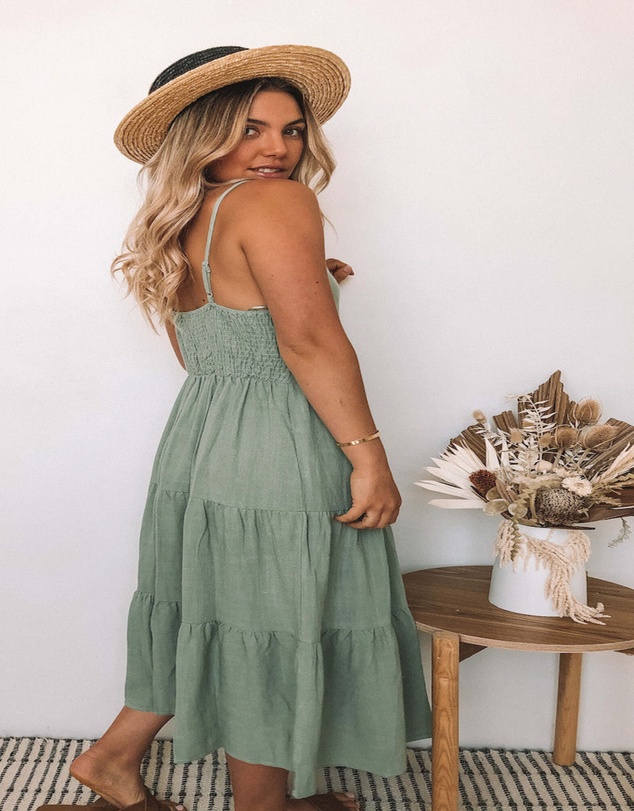 Esther & Co - Sonya Dress - Khaki