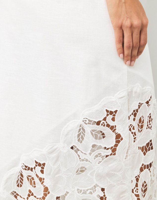 AERE - Niara Lace Column Skirt