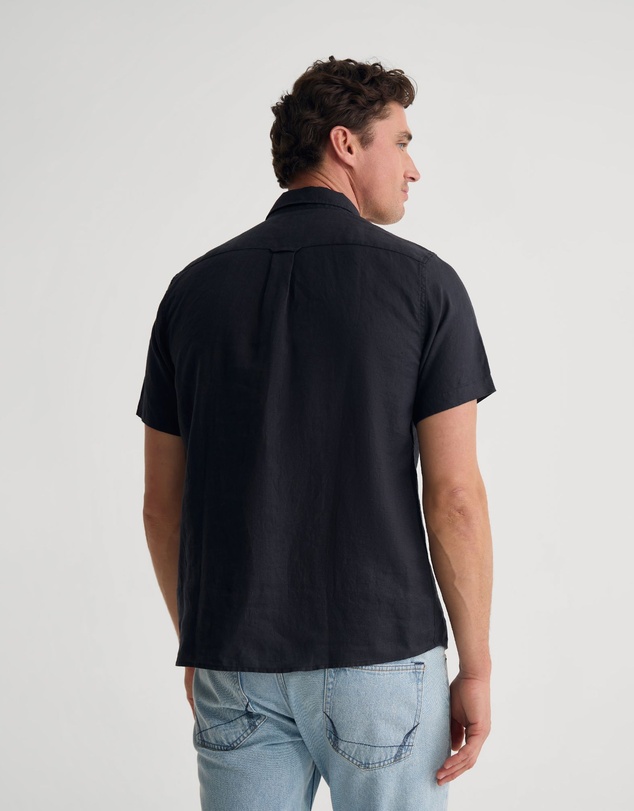 Oxford - Leyton French Linen Short Sleeve Shirt