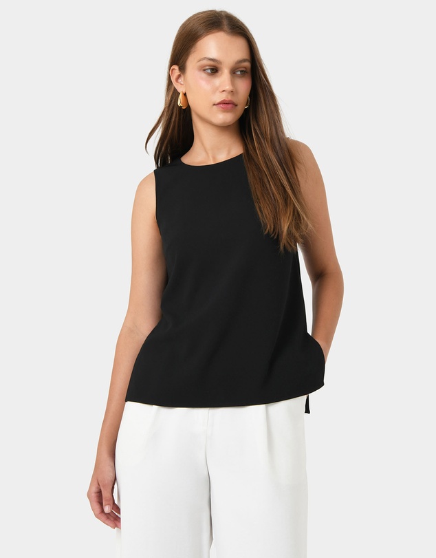 Forcast - Tess Round Neck Top