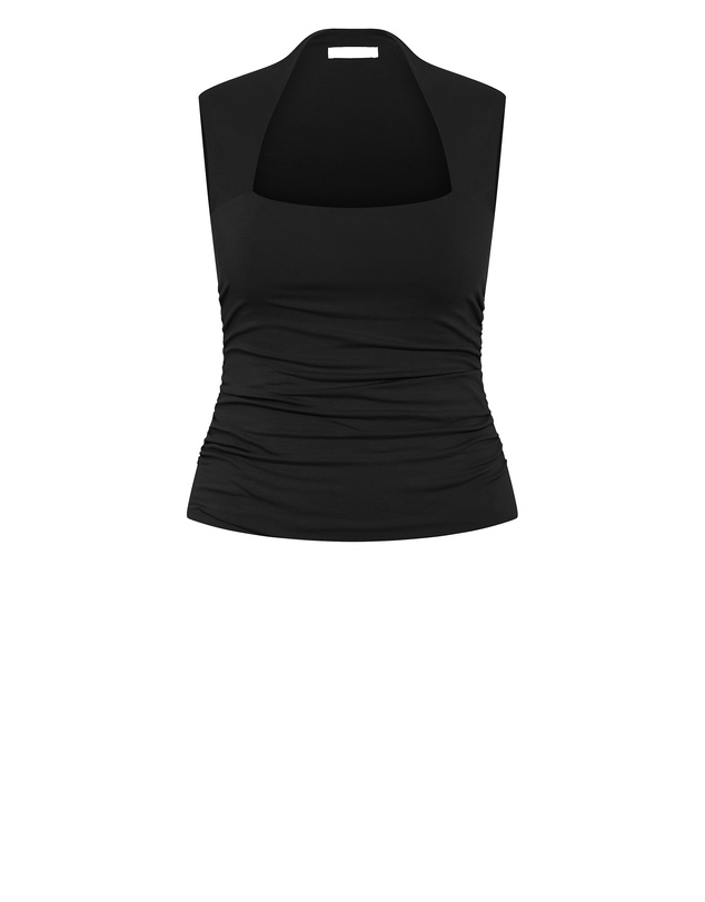 City Chic - Plus size Milly Tank - black