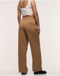 Soon Maternity - Wide Leg Pleated Pants