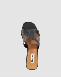 Dune London - Jupe - Black Leather
