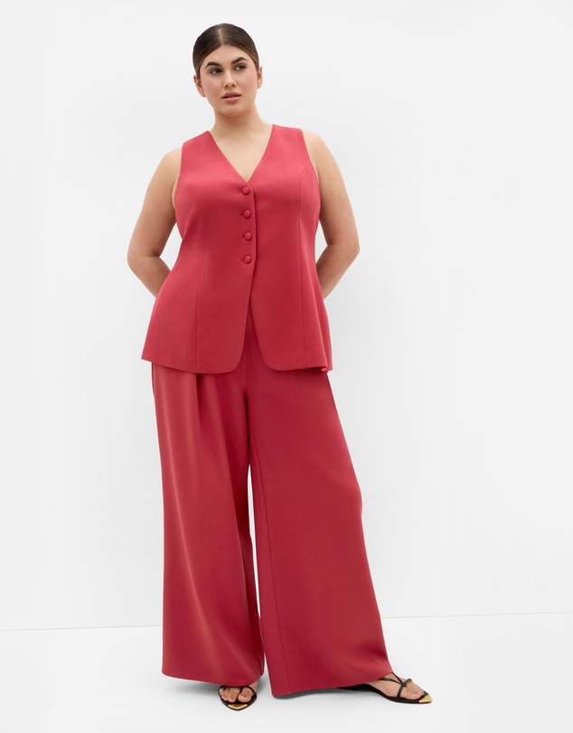 City Chic - Plus Size Tori Wide Leg Pant - sienna