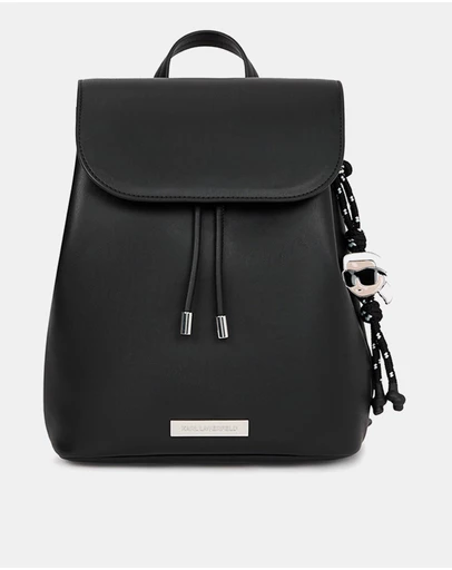 Karl Lagerfeld - Ikon Smooth Small Flap Backpack