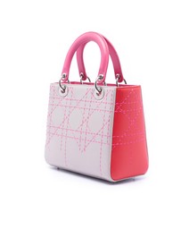 Pre-Loved by Azura Reborn - Pre-Loved Medium Tricolor Lambskin Macrocannage Stitched Lady Dior