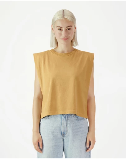 American Apparel - Heavyweight Garment Dyed Women's Muscle T-Shirt