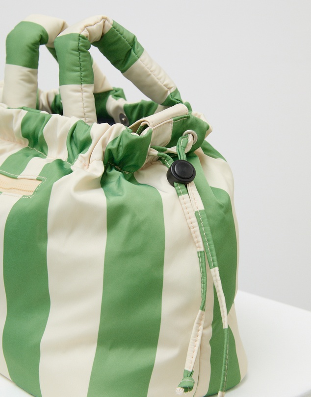 Phile - Pram Caddy - Green Stripes