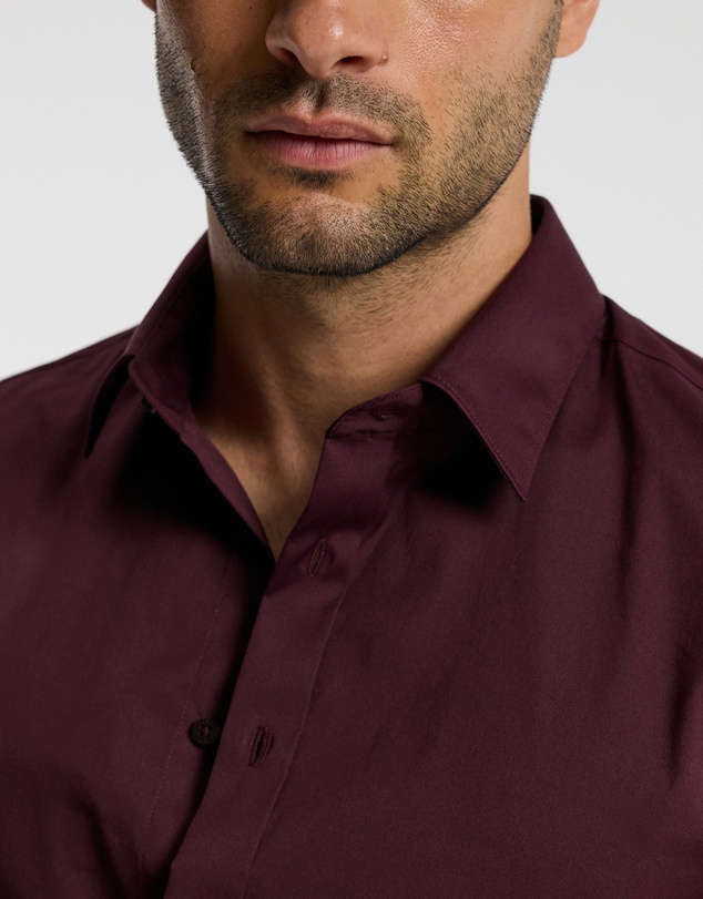 Calibre - Stretch Cotton Poplin Shirt Oxblood