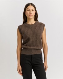 Toorallie - Grid Knit Vest