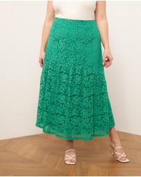 Atmos&Here Curvy - Vida Lace Midi Skirt
