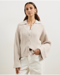 Atmos&Here - Nia Textured Knit Cardigan