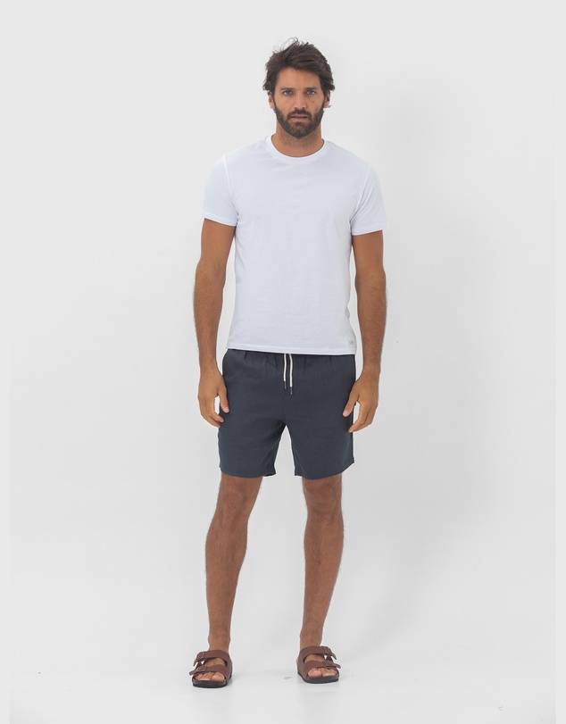 Coast Clothing - Linen Shorts - Charcoal Grey