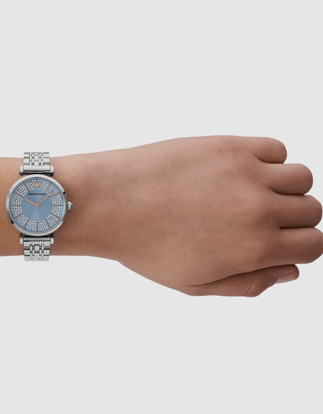 Emporio Armani - Silver Tone Analogue Watch