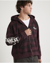 Insight - Yard Check Zip Through Hoodie