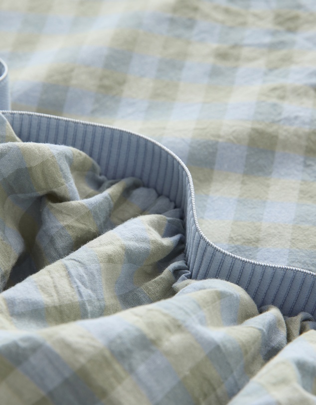Sheet Society - Leo Washed Cotton Gingham Full Sheet Set